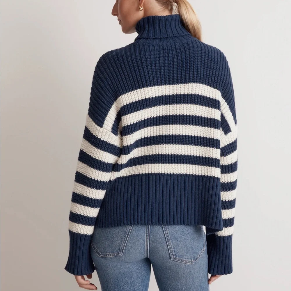 Madewell Wide Rib Turtleneck Sweater - Picture 4 of 6